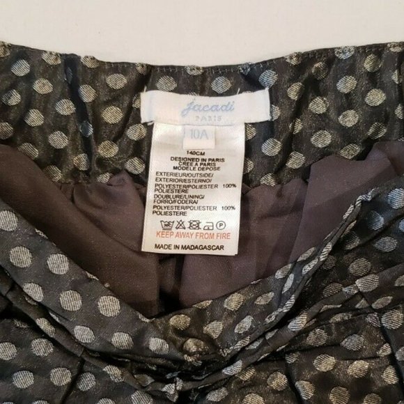 NEW JACADI PARIS PLEATED POLKA DOT SKIRT - SIZE 10A - Picture 2 of 5